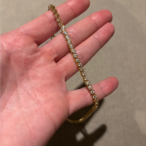 Madewell The Tennis Collection Bezel Set Crystal Necklace - Picture 4 of 6